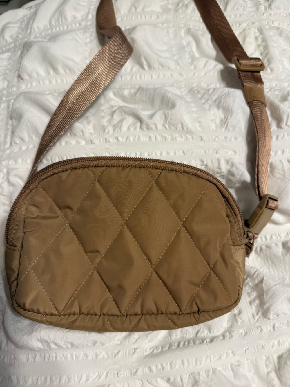 Vera Bradley Quilted Crossbody in Camel Tan - Picture 6 of 8